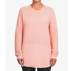 Kersh Sweater Cotton Ottoman Style Peach/Coral Lightweight Soft Crew Women's Sm